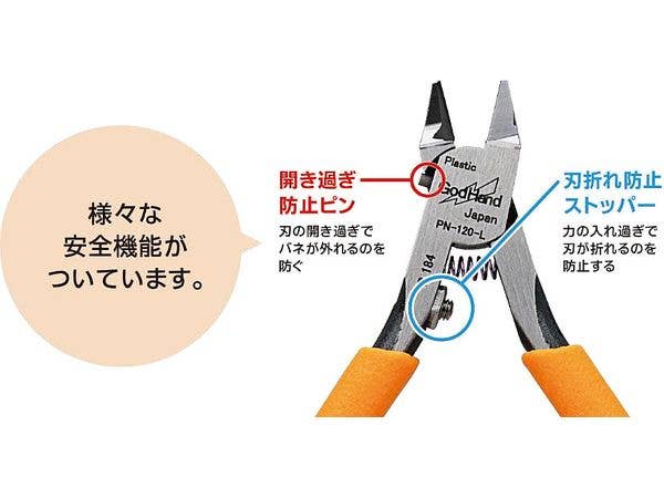 GodHand Left-handed Blade One Nipper | 4562349871803