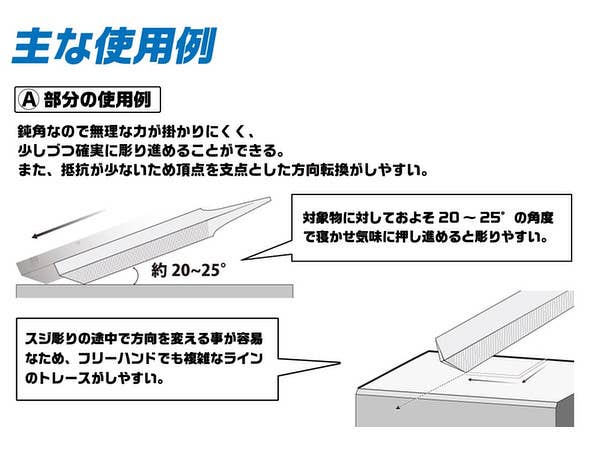 GodHand GodHand - Line Engraving File Super Small and Grip set (For Right Hand) | 4562349872336