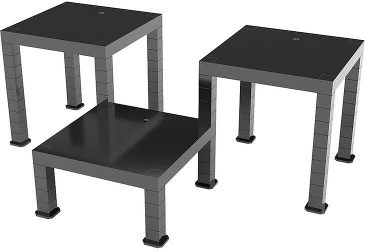 The Simple Stand: Build-On Type (Black), Set of 3 | 4580590158634