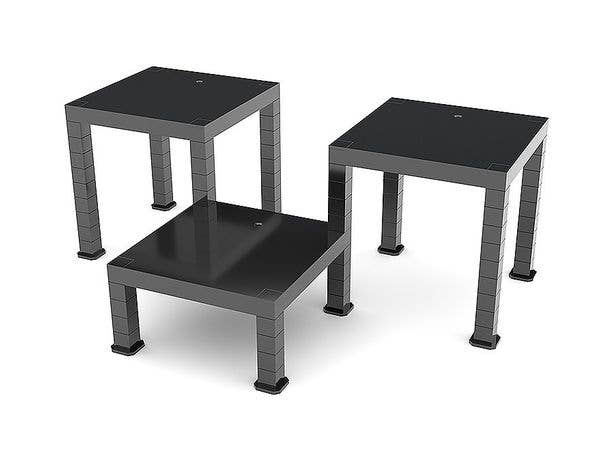 The Simple Stand: Build-On Type (Black), Set of 3 | 4580590158634