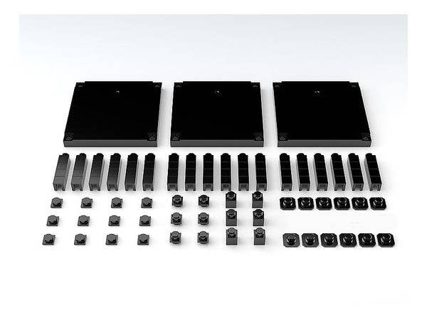 The Simple Stand: Build-On Type (Black), Set of 3 | 4580590158634