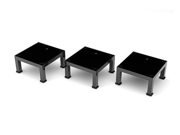 The Simple Stand: Build-On Type (Black), Set of 3 | 4580590158634