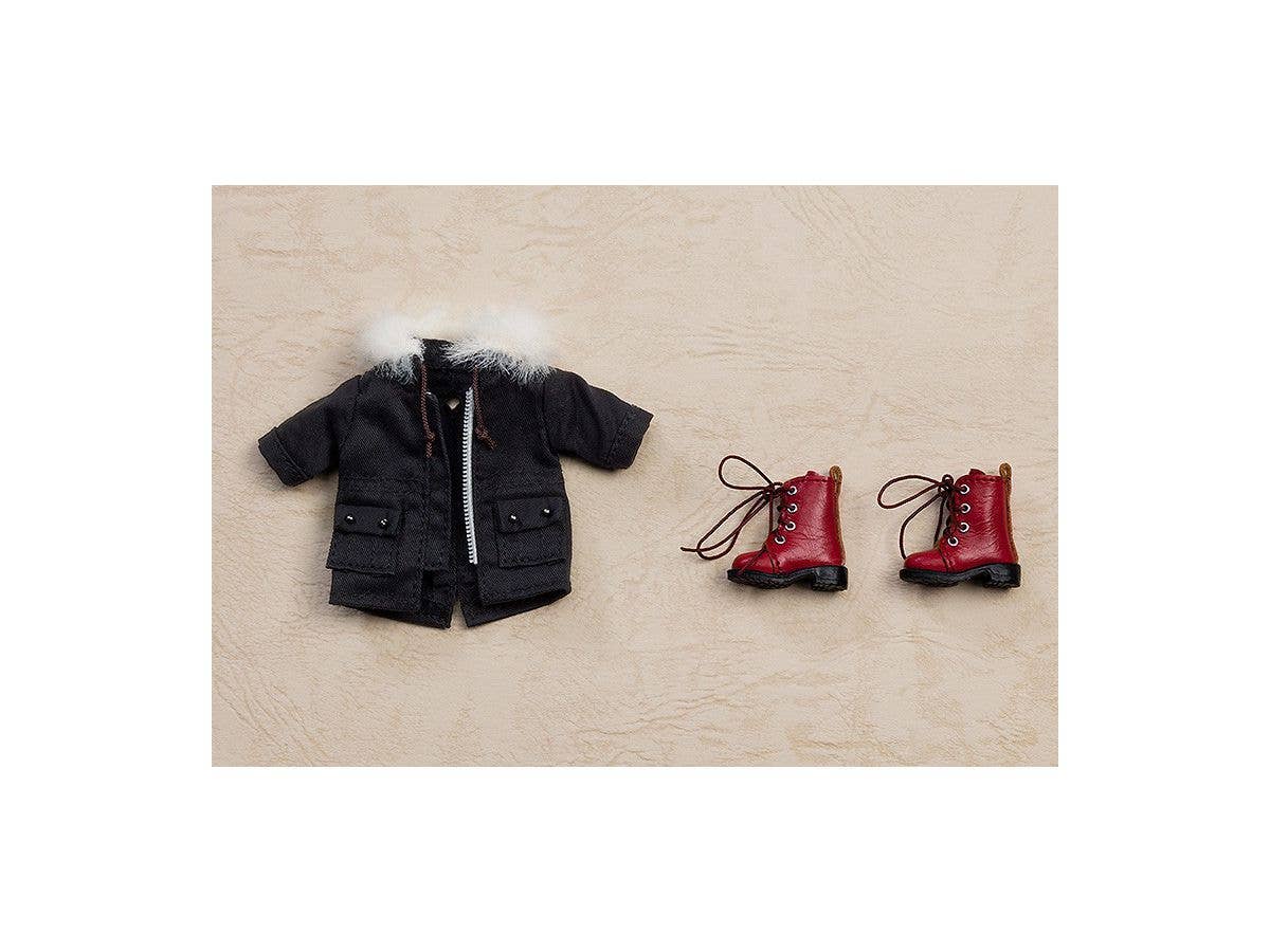 Nendoroid Doll Warm Clothing Set: Boots & Mod Coat (Black) | 4580590163843