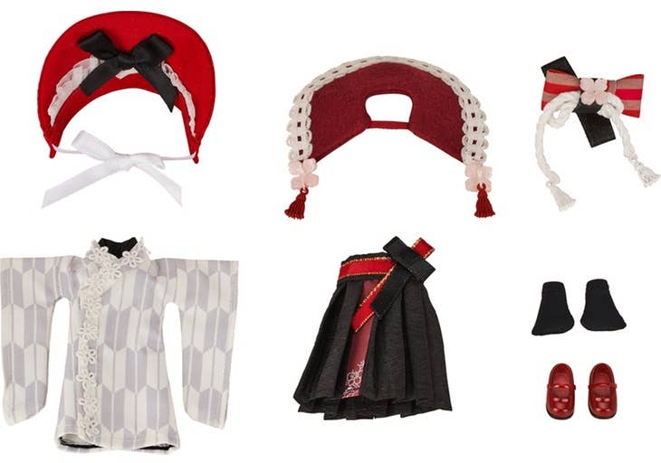 Nendoroid Doll: Outfit Set - Rose: Japanese Dress Ver. | 4580590170155