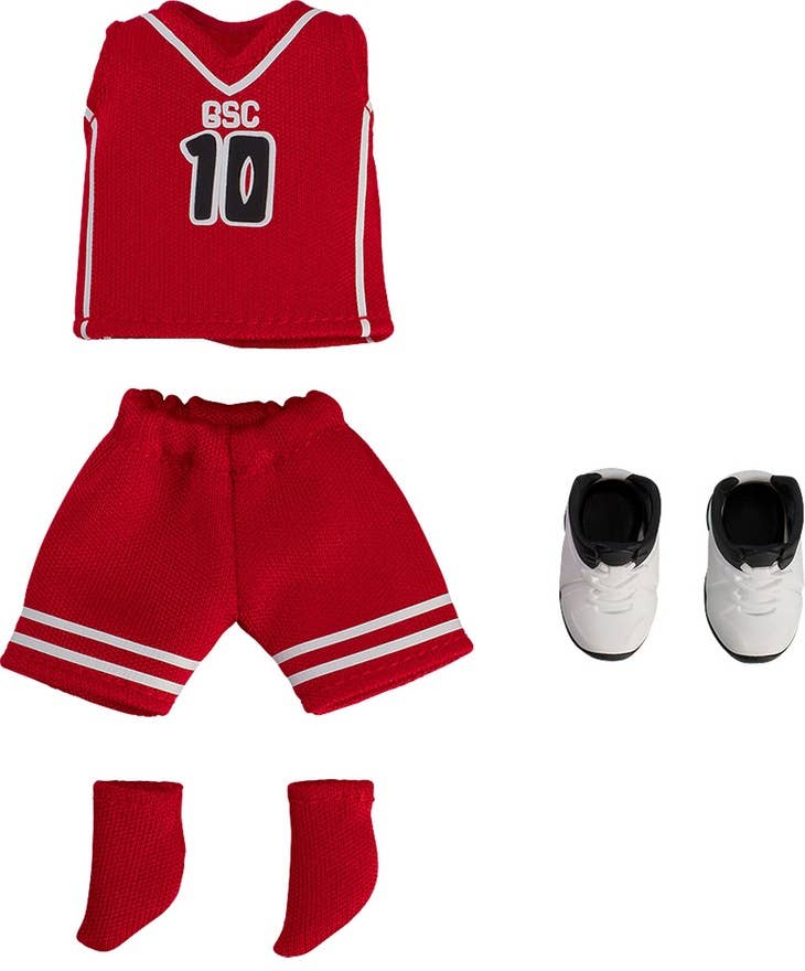 Nendoroid Doll Outfit Set: Basketball Uniform (Red) | 4580590174634