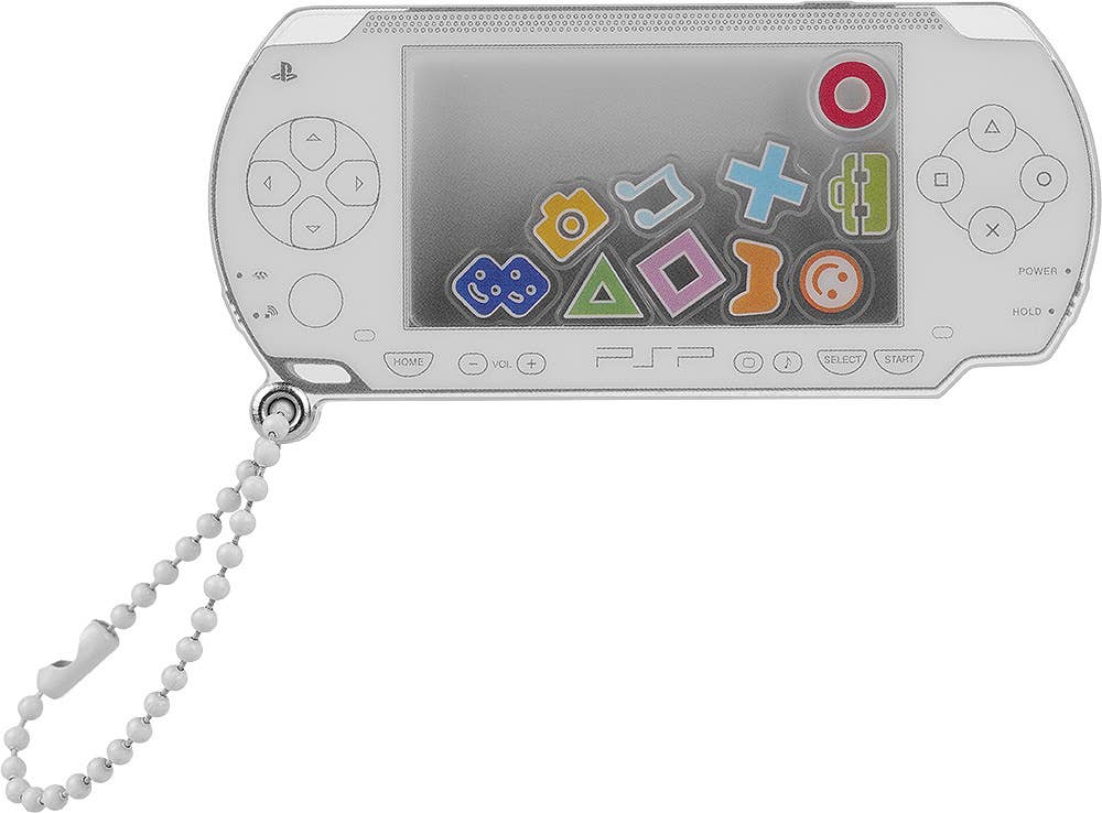 GOOD SMILE COMPANY PSP™ (PlayStation™Portable) Rattle Acrylic Keychain: White Ver. | 4571697182134