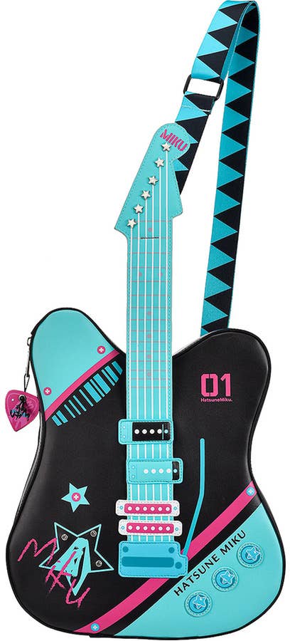 Hatsune Miku Guitar-Shaped Shoulder Bag | 4580590184541
