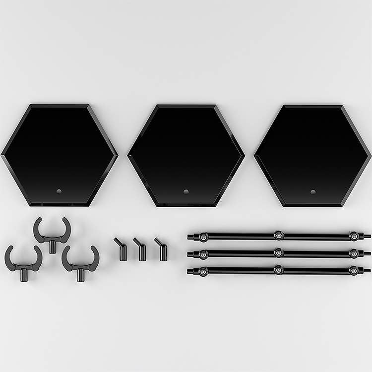 The Simple Stand x3 Black (for Figures & Models) Hex Type | 4580828662810