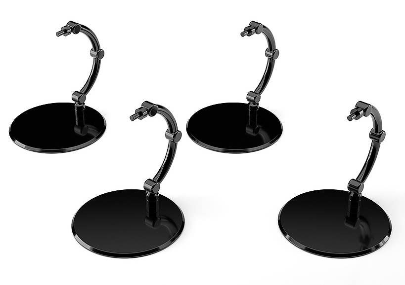The Simple Stand mini x4 Black (for Small Figures & Chibi Figures) | 4580828662827