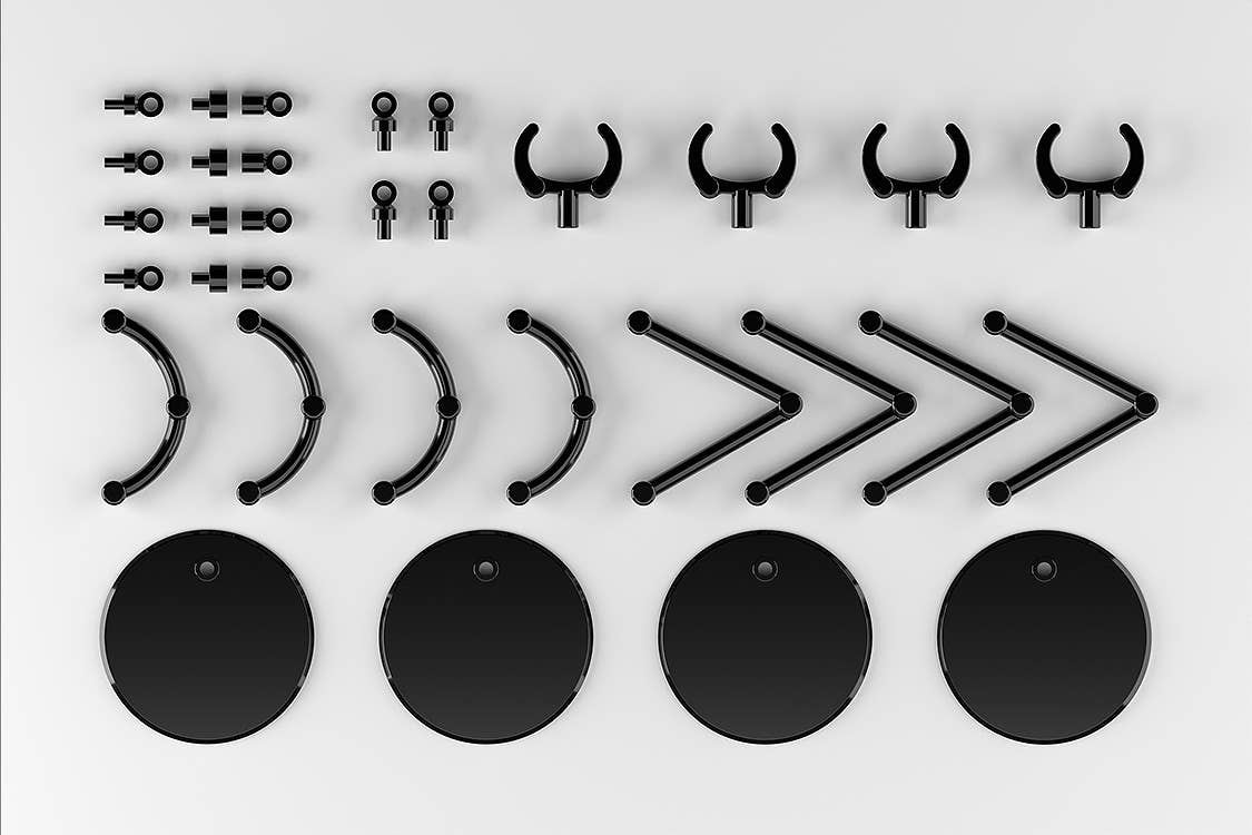 The Simple Stand mini x4 Black (for Small Figures & Chibi Figures) | 4580828662827