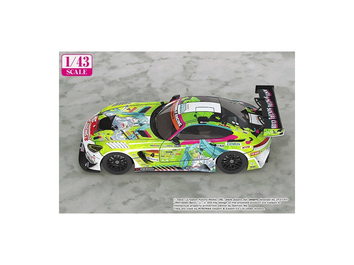 Hatsune Miku GT Project Series AMG 2022 Season Opening Ver. 1/43 Scale Miniature Car | 4560392846861