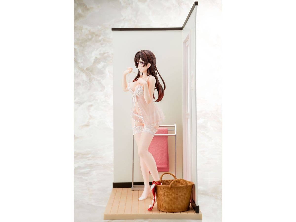 Hakoiri-musume 1/6 scaled pre-painted figure Rent-A-Girlfriend MIZUHARA Chizuru in see-through lingerie figure Angel White Ver. | 4570000500153