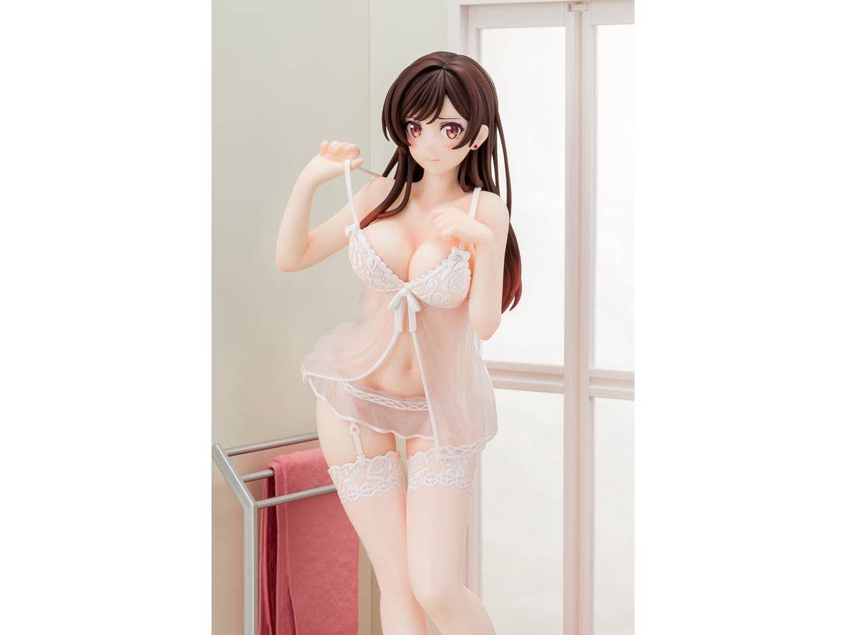 Hakoiri-musume 1/6 scaled pre-painted figure Rent-A-Girlfriend MIZUHARA Chizuru in see-through lingerie figure Angel White Ver. | 4570000500153