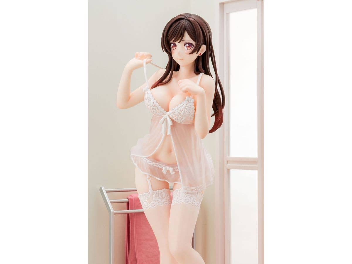 Hakoiri-musume 1/6 scaled pre-painted figure Rent-A-Girlfriend MIZUHARA Chizuru in see-through lingerie figure Angel White Ver. | 4570000500153