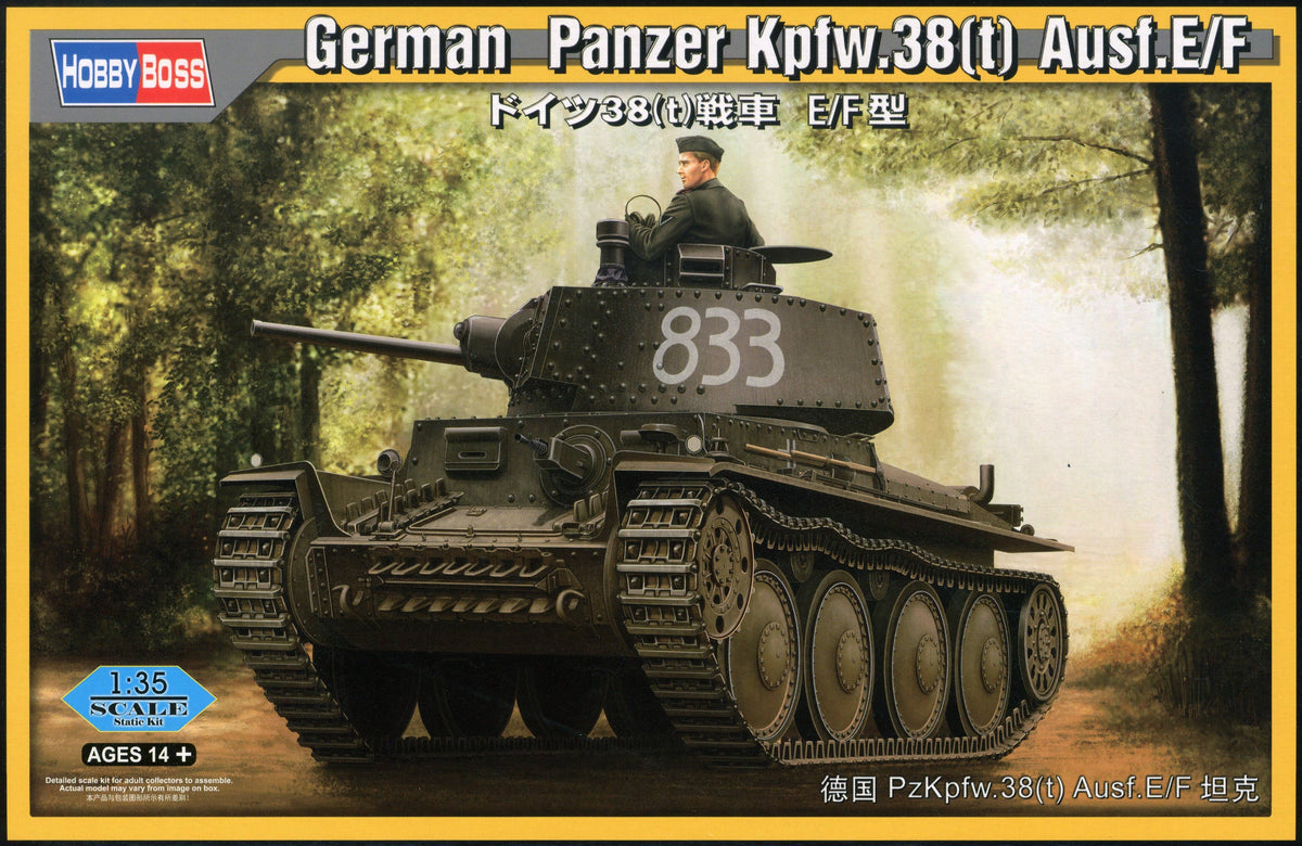 Hobby Boss 1/35 German Panzer Kpfw.38(t) Ausf.E/F Model Kit ...