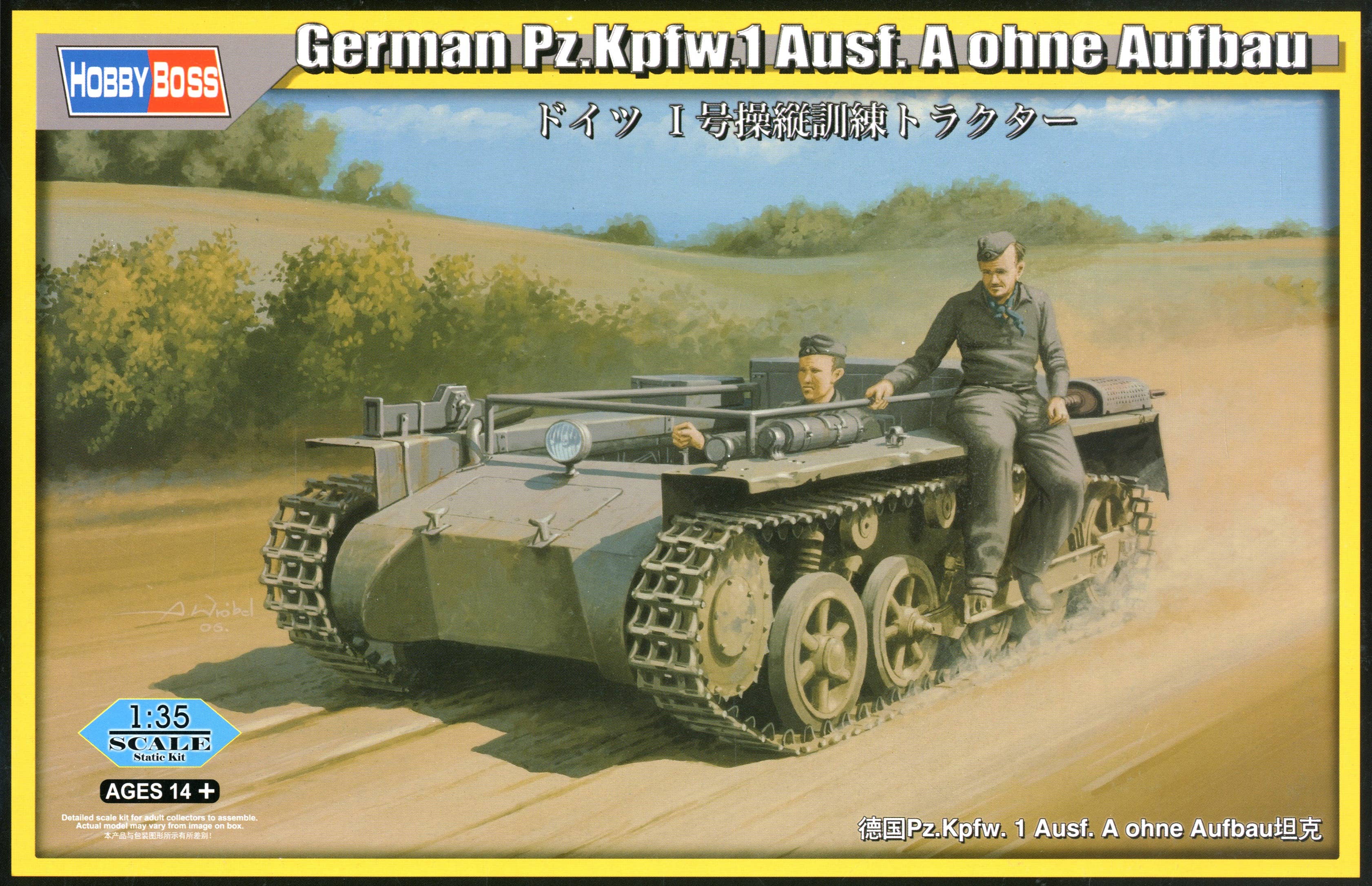 Hobby Boss 1/35 German Pz.Kpfw.1 Ausf.A ohne Aufbau | 6939319201447