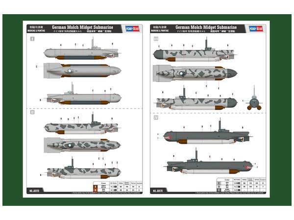 Hobby Boss 1/35 German Molch Midget Submarine | 6939319201706