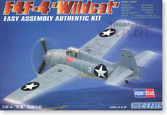 Hobby Boss 1/72 F4F-4 Wildcat | 6939319202208