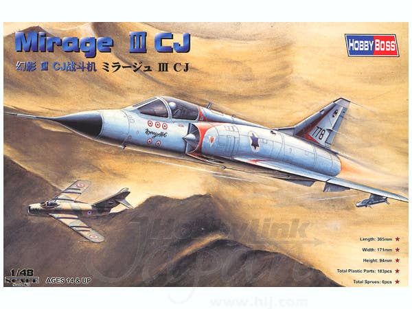 Hobby Boss 1/48 Mirage IIICJ Fighter | 6939319203168