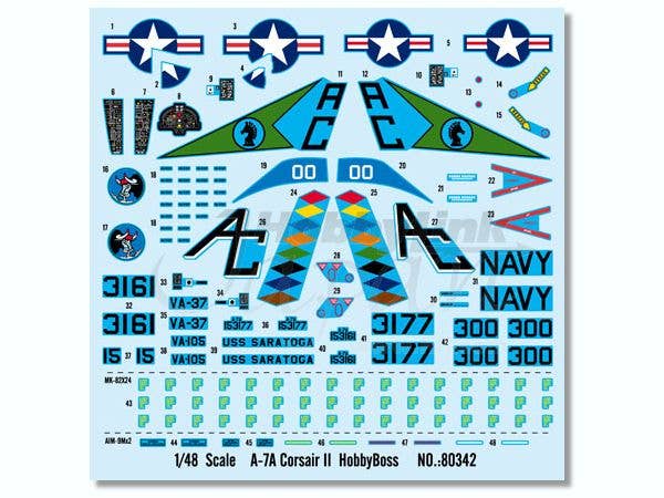 Hobby Boss 1/48 A-7A Corsair II | 6939319203427