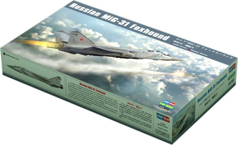 Hobby Boss 1/48 Russian MiG-31 Foxhound | 6939319217530