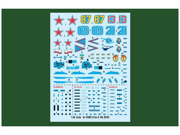 Hobby Boss 1/48 Su-17UM3 Fitter-G | 6939319217592