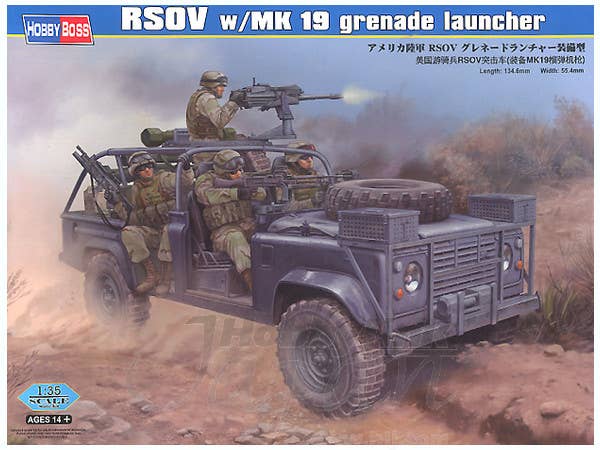 Hobby Boss 1/35 RSOV with MK 19 Grenade Launcher | 6939319224491
