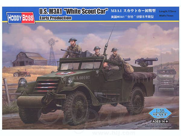 Hobby Boss 1/35 M3A1 'White Scout Car' Early Production | 6939319224514