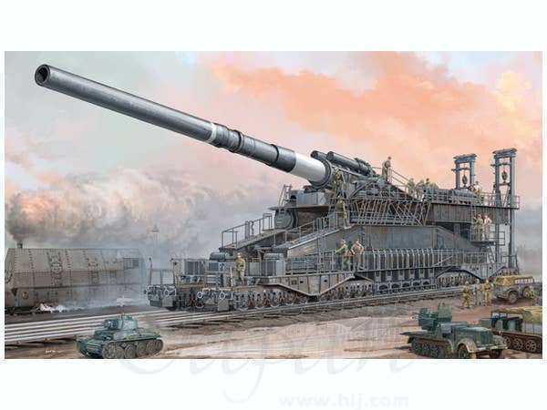 Hobby Boss 1/72 German 80cm K(E) Railway Gun 'Dora' | 6939319229113