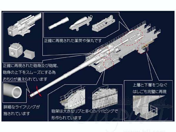 Hobby Boss 1/72 German 80cm K(E) Railway Gun 'Dora' | 6939319229113