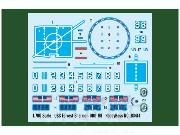 Hobby Boss 1/700 Forrest Sherman DDG-98 | 6939319234148