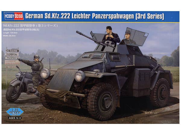 Hobby Boss 1/35 German Sd.Kfz.222 Leichter Panzerspahwagen (3rd Series) | 6939319238160