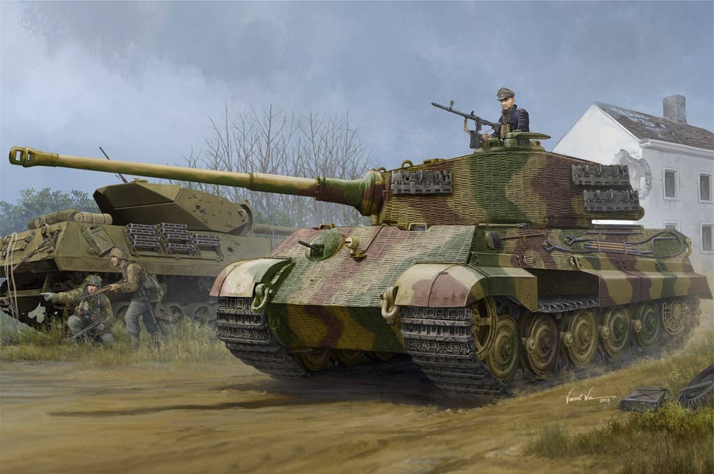 Hobby Boss 1/35 Pz.Kpfw.VI Sd.Kfz.182 Tiger II (Henschel 1944 Production) w/ Zimmerit | 6939319245311