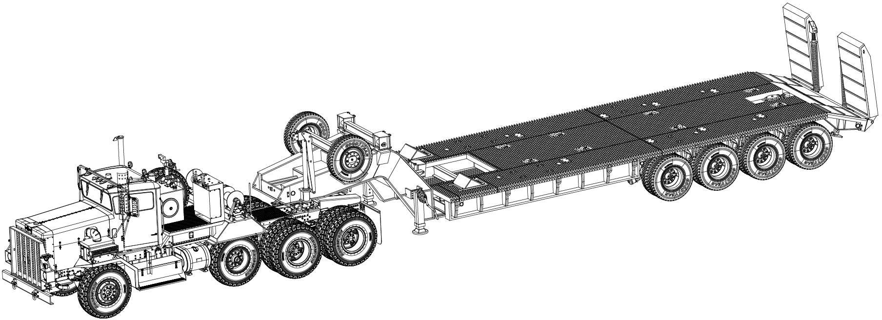 Hobby Boss 1/35 M911 C-HET w/Talbert 64T Trailer | 6939319255242