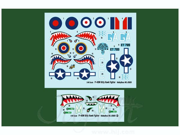 Hobby Boss 1/48 Curtiss P-40M & Kittyhawk Mk.III | 6939319258014