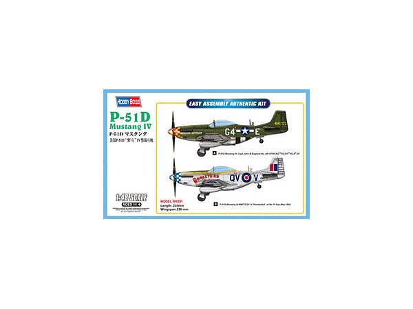 Hobby Boss 1/48 P-51D Mustang IV Fighter | 6939319258021