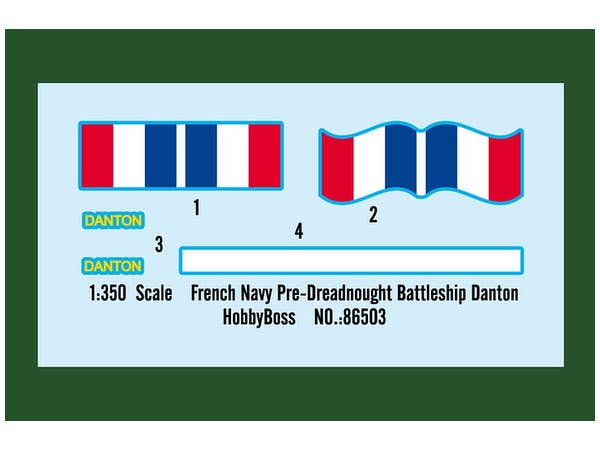Hobby Boss 1/350 French Navy Pre-Dreadnought Battleship Danton | 6939319265036