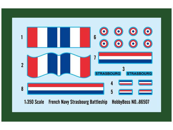 Hobby Boss 1/350 French Navy Strasbourg Battleship | 6939319265074
