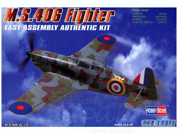 Hobby Boss 1/72 MS.406 Fighter | 6939319202352