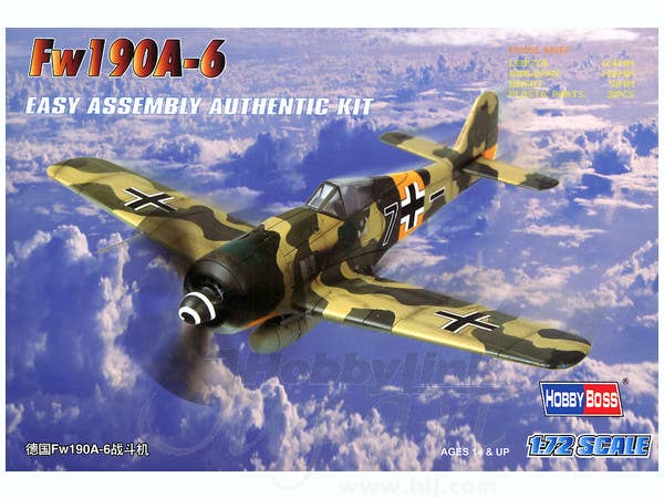 Hobby Boss 1/72 Germany Fw190A-6 Fighter | 6939319202451