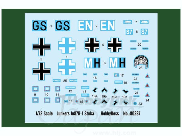 Hobby Boss 1/72 Junkers Ju-87G-1 Stuka | 6939319202871