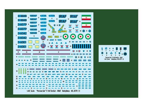 Hobby Boss 1/48 F-14A Tomcat - IRIAF �Persian Cat� | 6939319217714