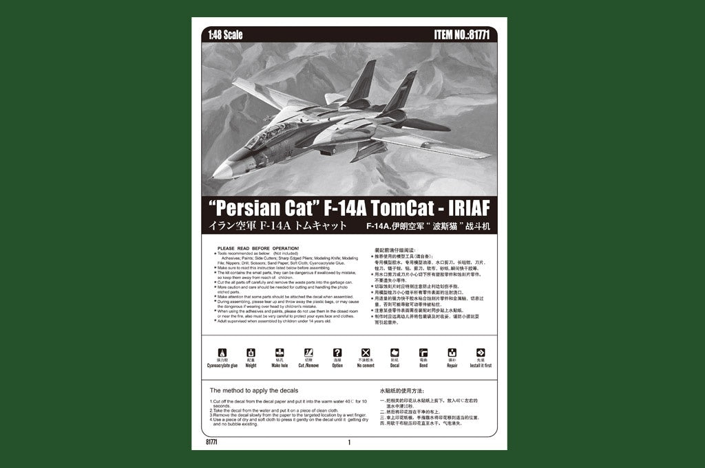 Hobby Boss 1/48 F-14A Tomcat - IRIAF �Persian Cat�