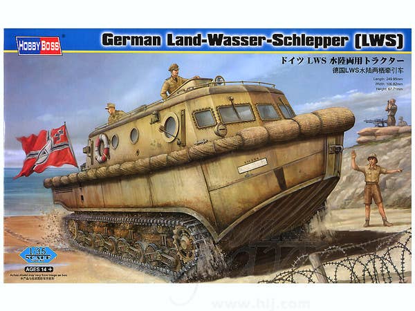Hobby Boss 1/35 German Land-Wasser-Schlepper (LWS) Amphibious Tractor Early Production | 6939319224309