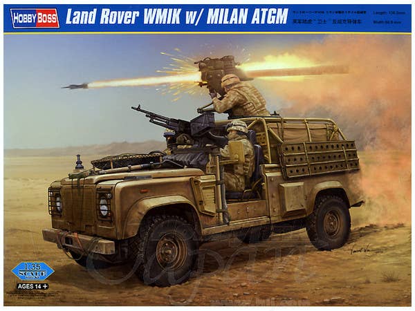 Hobby Boss 1/35 Land Rover WMIK w/ MILAN ATGM | 6939319224477