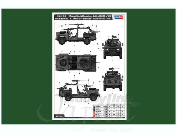 Hobby Boss 1/35 Ranger Special Operations Vehicle RSOV w/MG | 6939319224507