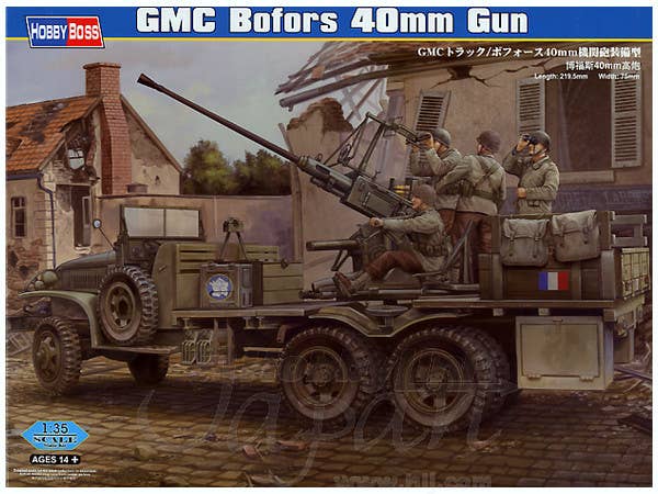 Hobby Boss 1/35 GMC Bofors 40mm Gun | 6939319224590
