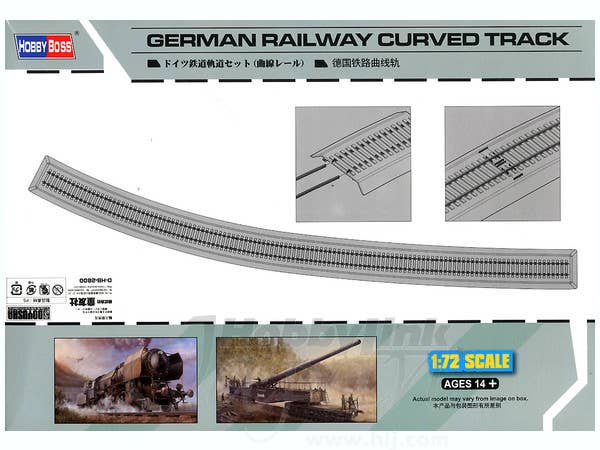 Hobby Boss 1/72 German Railway Curved Track | 6939319229106