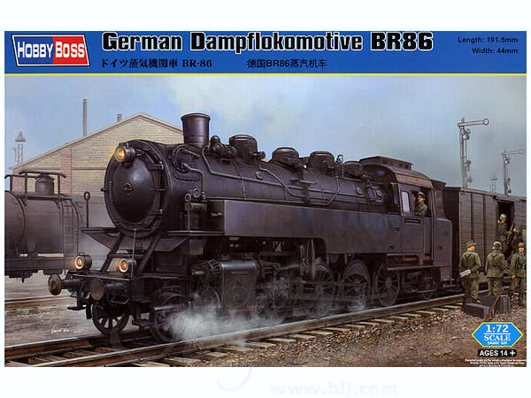 Hobby Boss 1/72 German Dampflokomotive BR86 | 6939319229144
