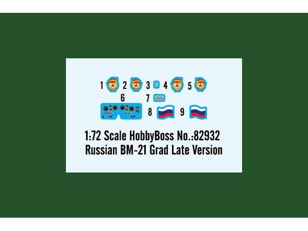 Hobby Boss 1/72 Russian BM-21 Grad Late Version | 6939319229328